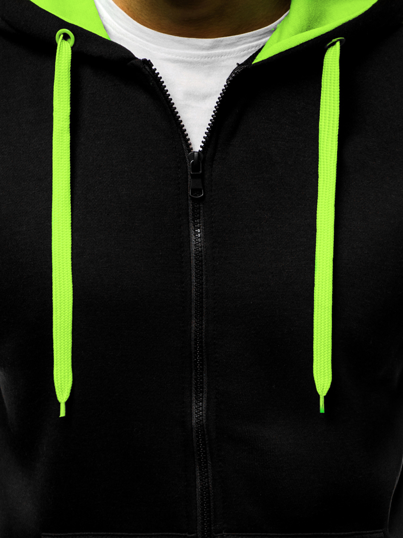 Férfi Melegítő felső Fekete-Akvamarin OZONEE JS/2015