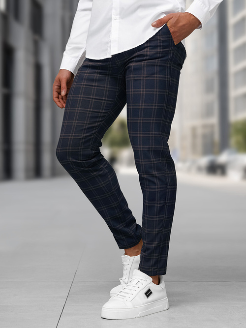 Férfi chino nadrág gránát OZONEE DJ/5632Z