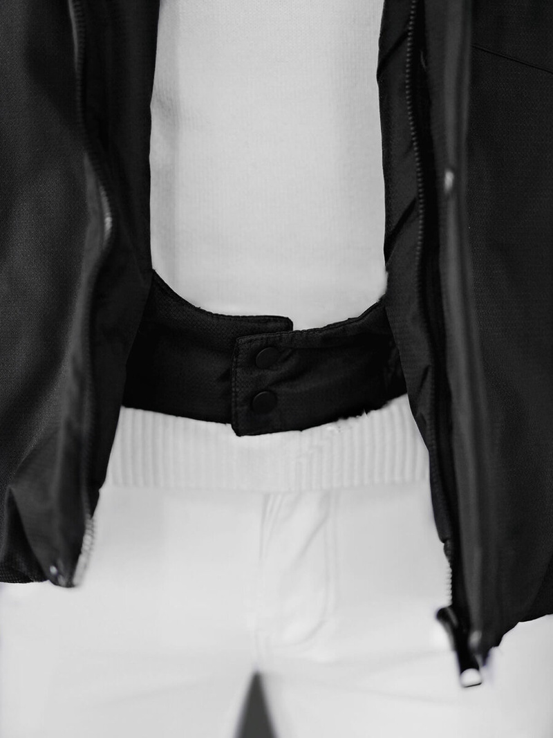 Férfi Steppelt Kabát Fekete-Szürke OZONEE JS/91M9903/92