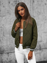 Női kabát zöld OZONEE JS/16M9070/136