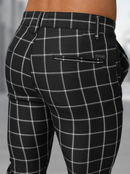 Férfi chino nadrág fekete OZONEE DJ/5522Z