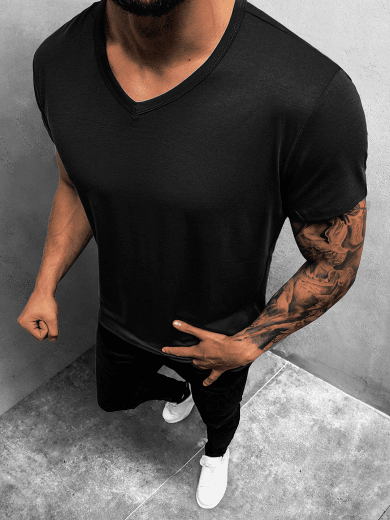 Férfi póló Fekete OZONEE JS/712007