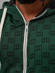 Férfi melegítő együttes zöld OZONEE O/FF5111AB