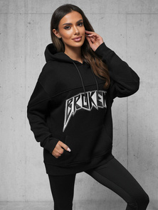 Kapucnis felső fekete OZONEE O/SWE23019Z