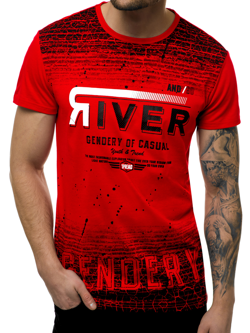 Férfi póló Piros OZONEE JS/SS10960