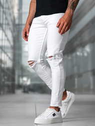 Férfi Farmer Nadrág Fehér OZONEE E/5391/01Z