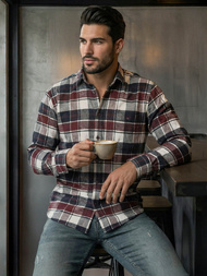 Férfi Ing Bordó OZONEE V/V174Z