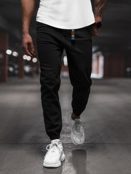 Férfi Nadrág Jogger Fekete OZONEE DO/6101