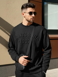 Férfi Melegítő Felső Fekete OZONEE JS/8B1953/3