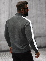 Férfi Pulóver Grafit OZONEE O/8B160/5