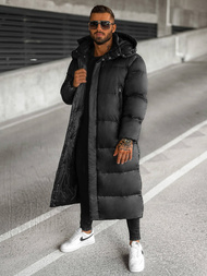 Férfi téli kabát fekete OZONEE O/M3202Z