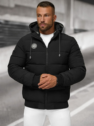 Férfi téli parka kabát fekete OZONEE JS/31M5026/392