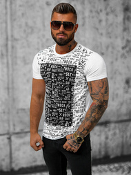 Férfi Póló Fehér OZONEE O/T122/1Z