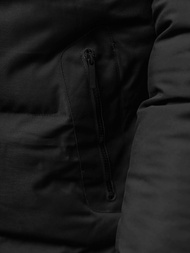 Férfi Steppelt Kabát Fekete OZONEE JS/5M3118/392