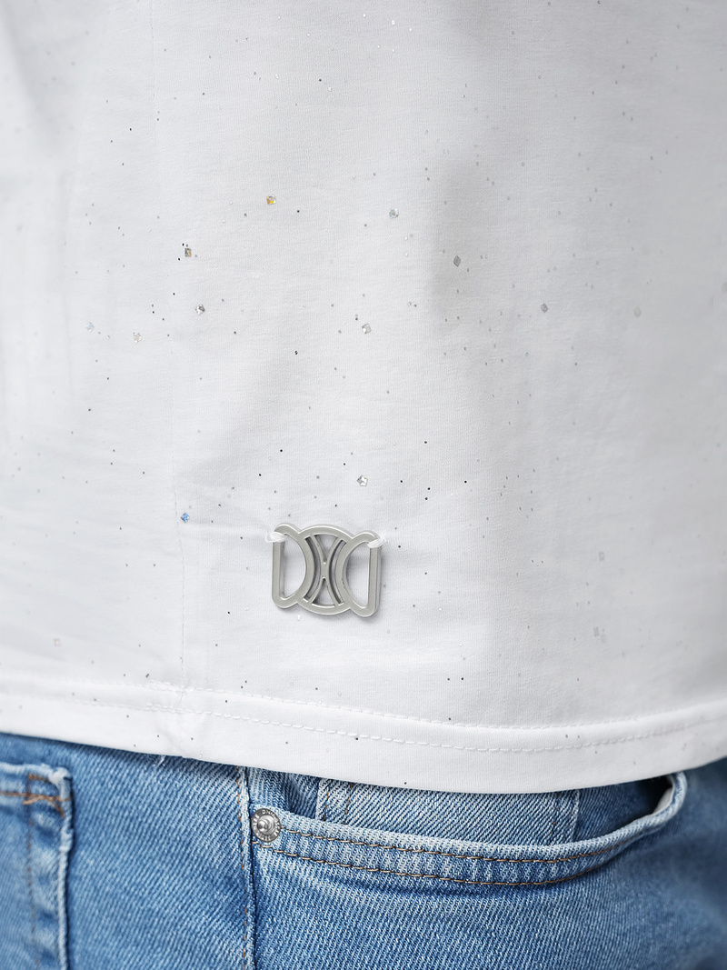 Férfi Póló Fehér OZONEE O/QQ1388