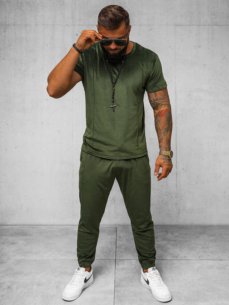 Férfi Szabadidő Együttes Khaki OZONEE O/12135Z