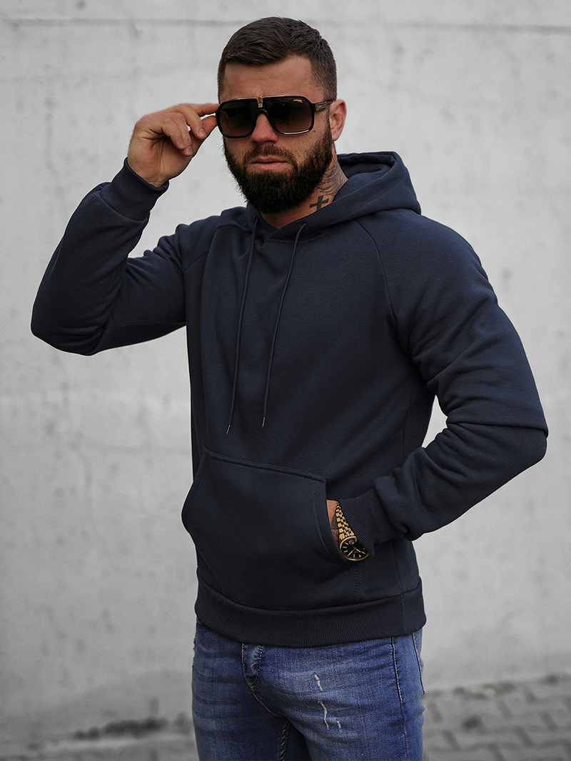 Férfi Kapucnis Pulóver Gránát OZONEE O/8B151/25