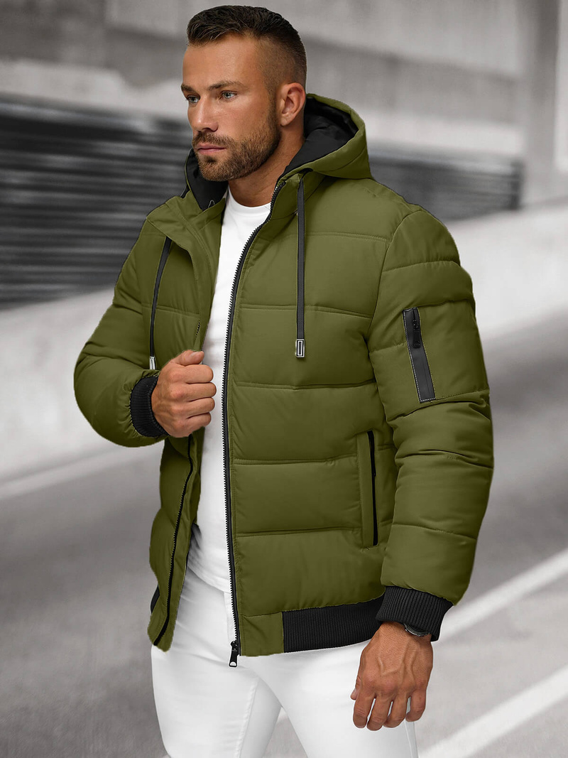 Férfi kabát khaki OZONEE JS/31M5003Z