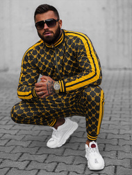 Férfi Melegítő Együttes Fekete-Sárga OZONEE O/12136