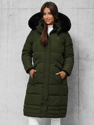 Női téli kabát khaki OZONEE O/W377