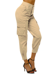 Női jogger nadrág Bézs OZONEE O/HM002