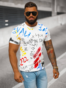 Férfi Póló Fehér OZONEE JS/8T1211/1