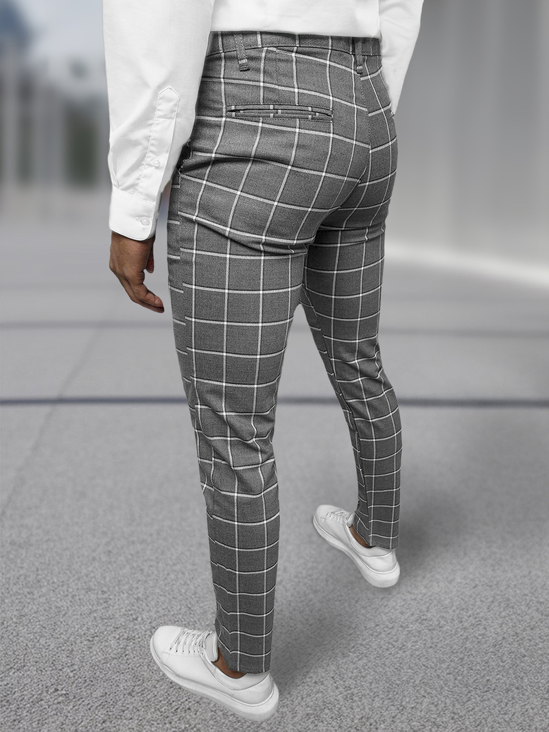 Férfi Chino Nadrág Sötét-Grafit OZONEE DJ/5522Z