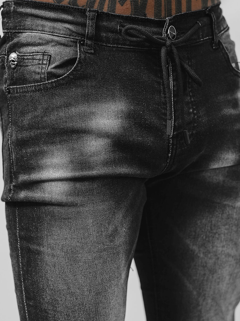 Férfi farmer nadrág fekete OZONEE NB/MP0021NZ