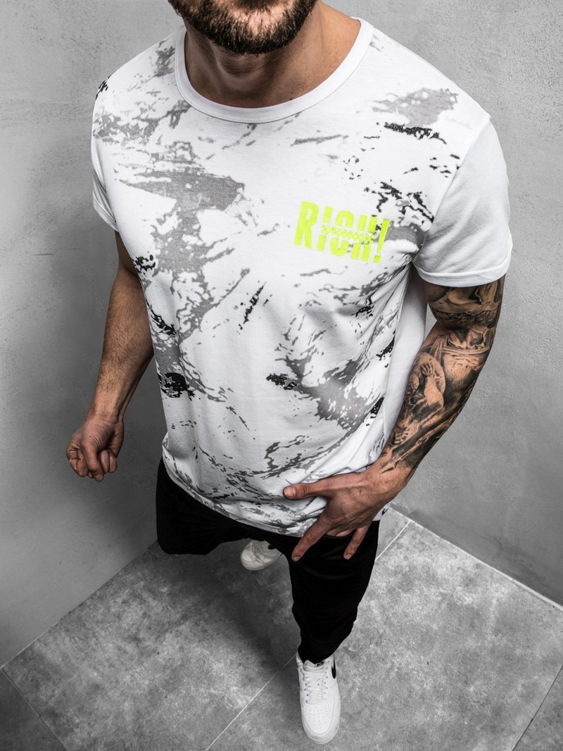 Férfi póló Fehér OZONEE JS/KS1976Z