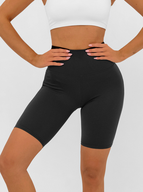 Rövid női leggings fekete OZONEE JS/17K583/3