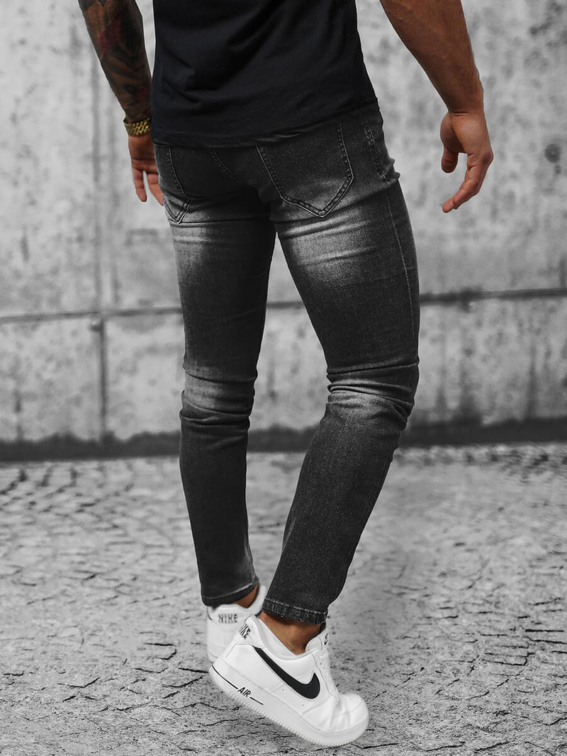 Férfi farmer nadrág fekete OZONEE NB/MP0021NZ