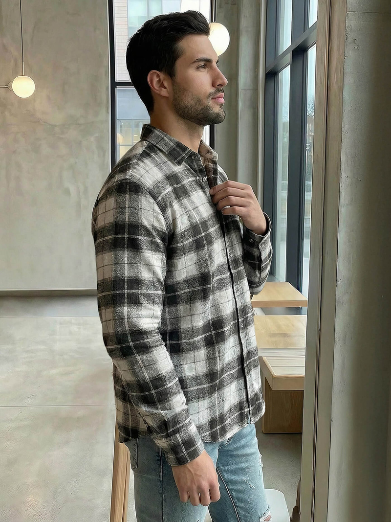 Férfi ing szürke OZONEE V/V172Z