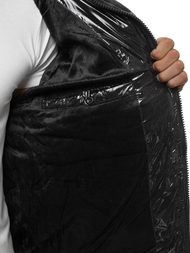 Férfi steppelt téli kabát szürke OZONEE N/6462