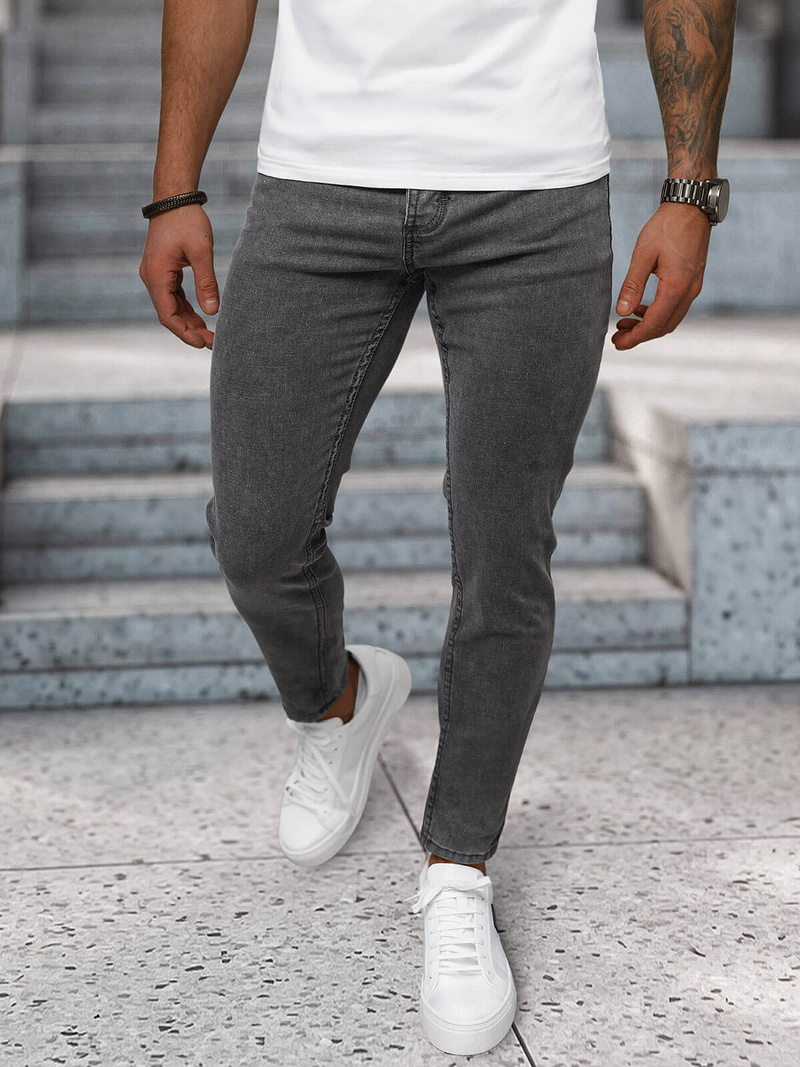 Férfi farmer nadrág grafit OZONEE NB/MP0192GS