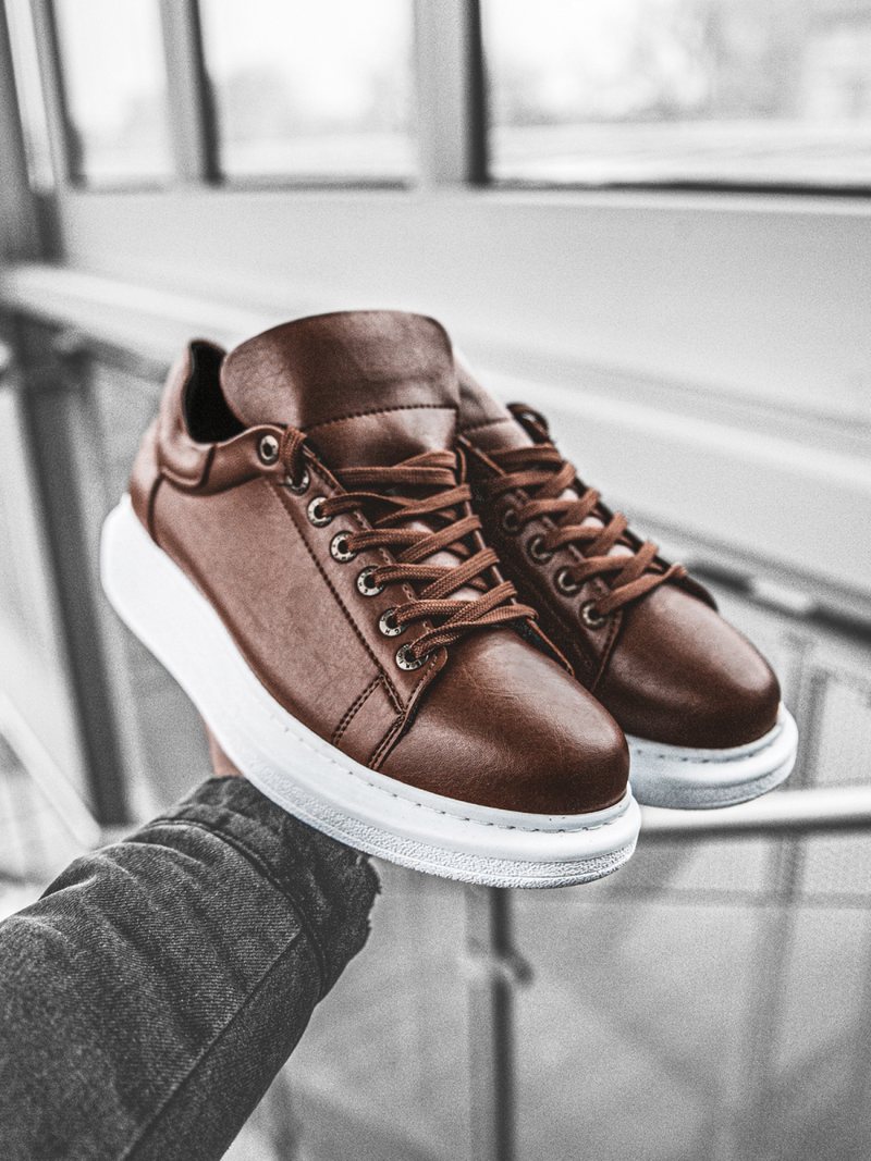 magas sneakersek barna-fehér OZONEE CH/257