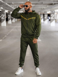 Férfi Szabadidő Együttes Zöld OZONEE JS/8C8117/29Z