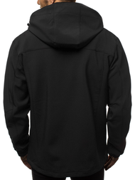 Férfi softshell kabát fekete-sárga OZONEE GE/12269