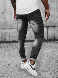 Férfi farmer nadrág fekete OZONEE NB/MP0024NZ