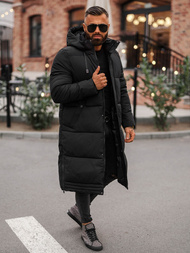 Férfi téli kabát fekete OZONEE JS/19M1290/392