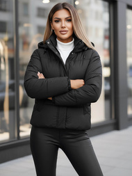 Női kabát fekete OZONEE JS/16M9188/392Z