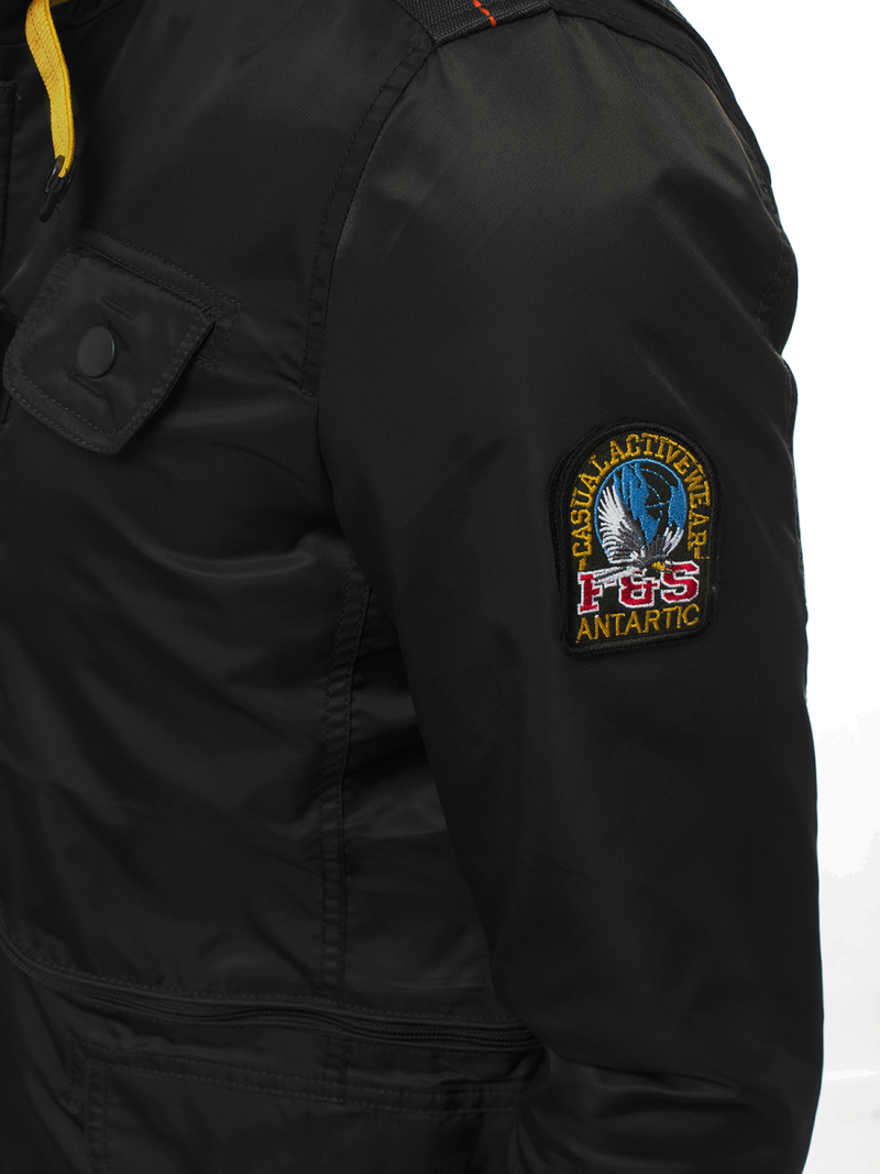 Férfi átmeneti kabát fekete OZONEE O/99237