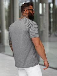 Férfi Póló Grafit OZONEE JS/8T88/5Z