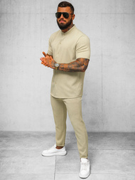 Férfi Chino Nadrág Bézs OZONEE O/K971SP