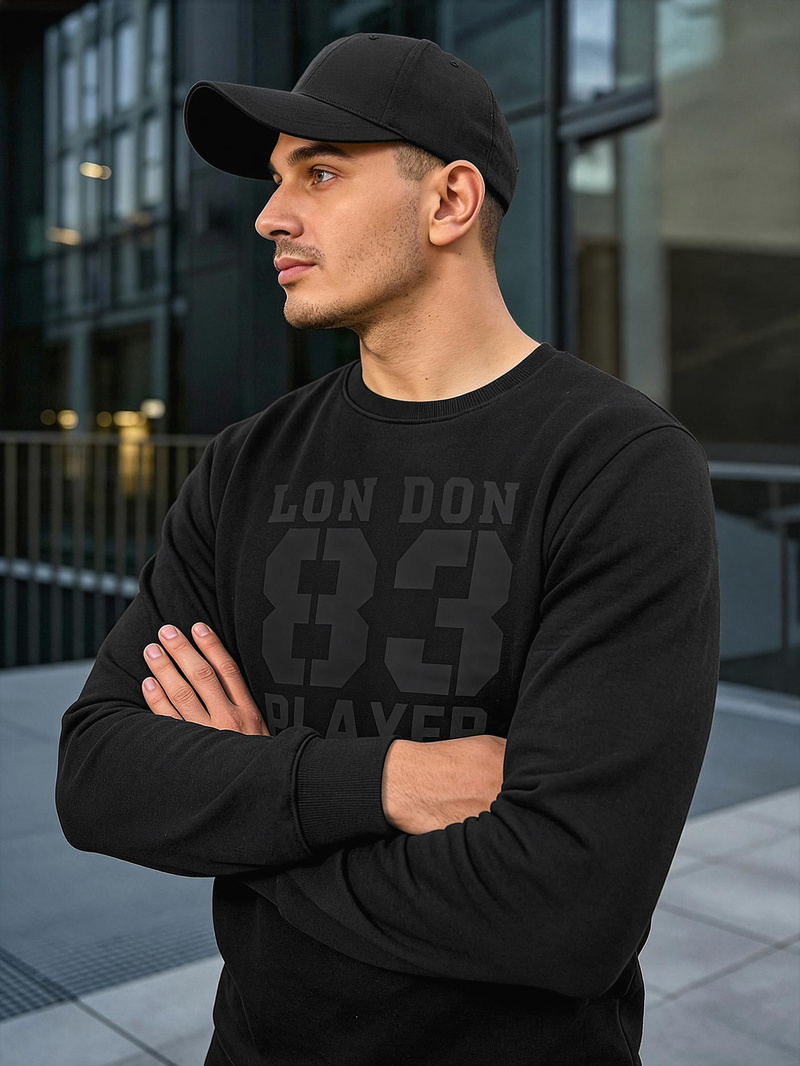 Férfi Melegítő Felső Fekete OZONEE JS/8B1976/3