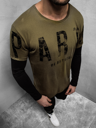 Férfi hosszú ujjú póló Zöld OZONEE O/1292Z 