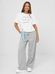 Női Polo Fehér-Kék OZONEE JS/RJ77247