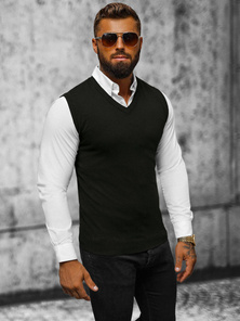 Férfi Pulóver Fekete OZONEE NB/MM6005/4Z