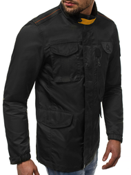 Férfi átmeneti kabát fekete OZONEE O/99237