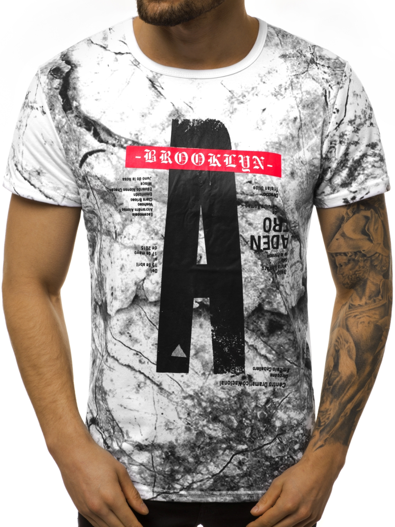 Férfi póló Fehér OZONEE JS/SS10921