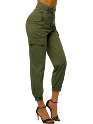 Női jogger nadrág Khaki OZONEE O/HM001